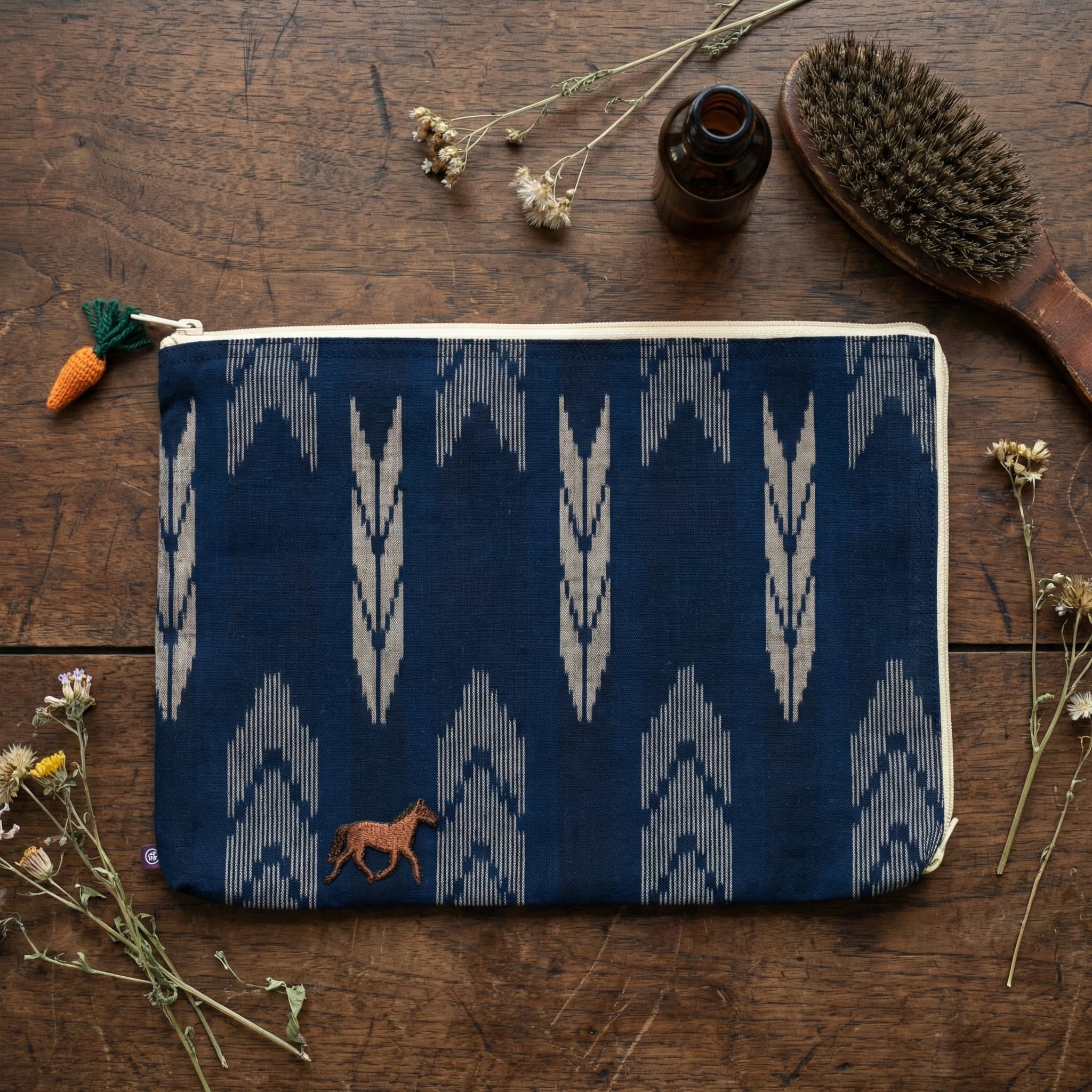 久留米絣 大巾着