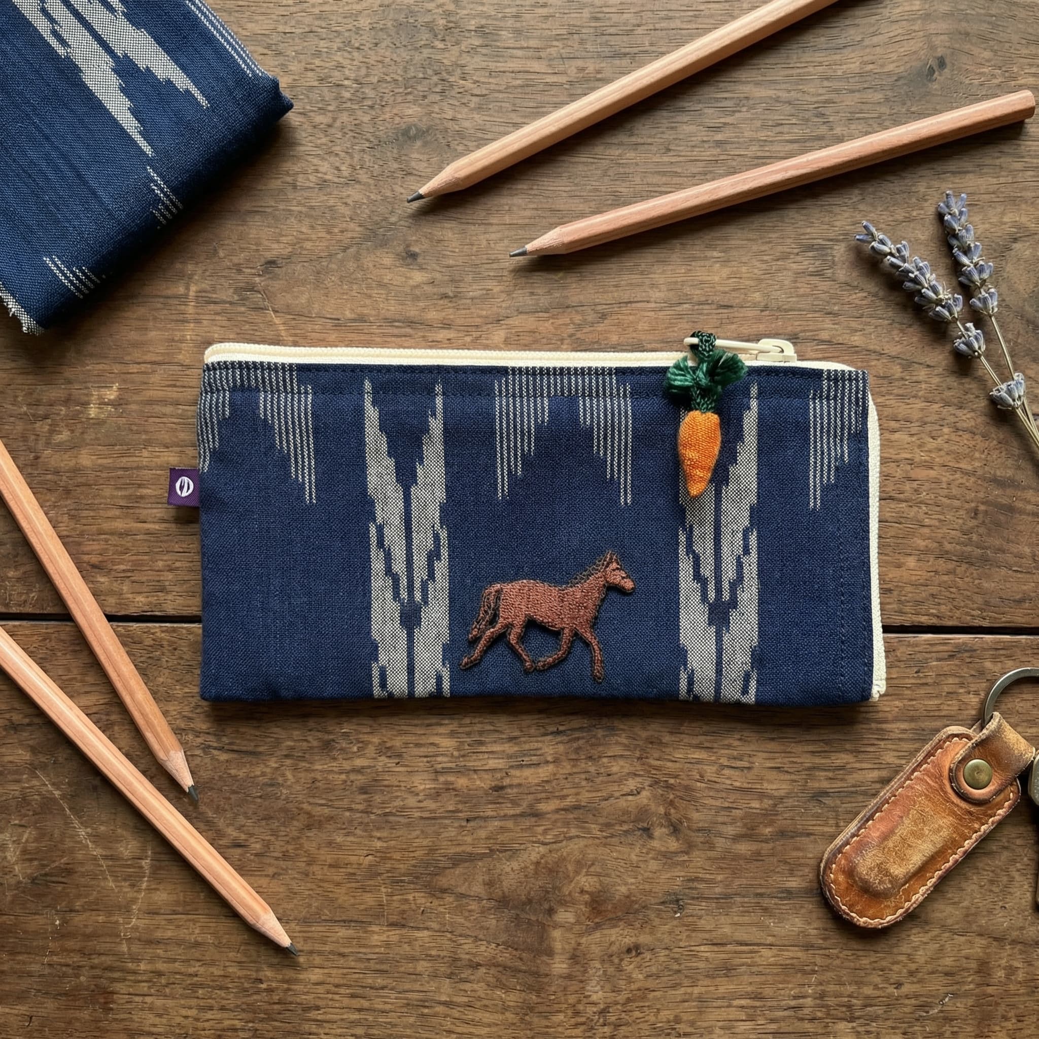 久留米絣 ペンケース